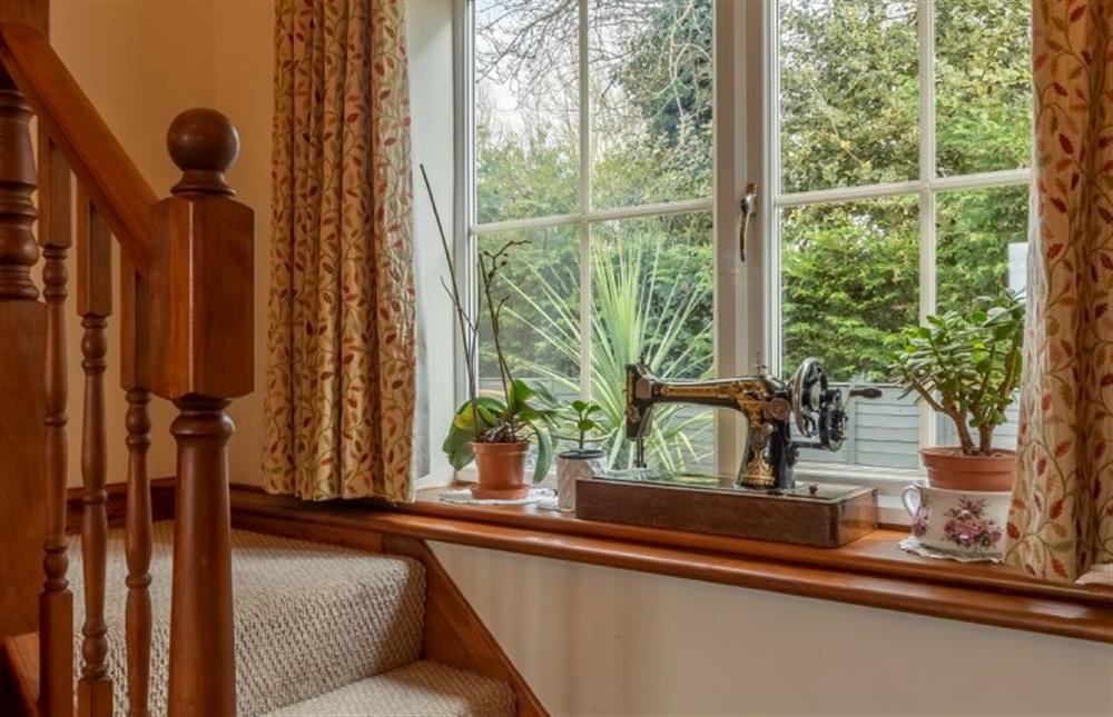 Ground floor: Stairs to the master bedroom at The Old Chapel, Pentney near Kings Lynn