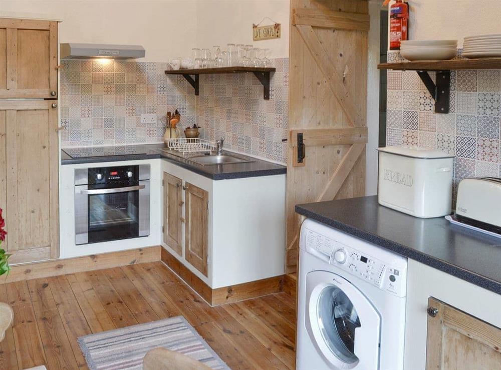 Fully-appointed kitchen at The Old Chapel in Polbrock, Washaway, Cornwall., Great Britain