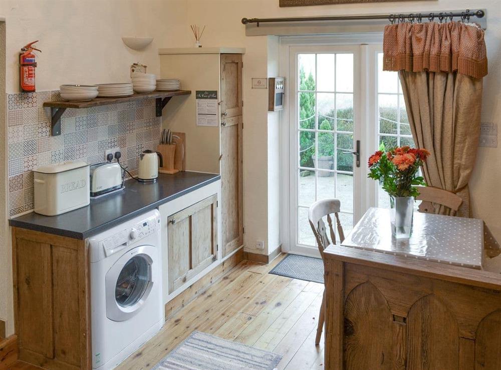 Well-equipped kitchen at The Old Chapel in Polbrock, Washaway, Cornwall., Great Britain