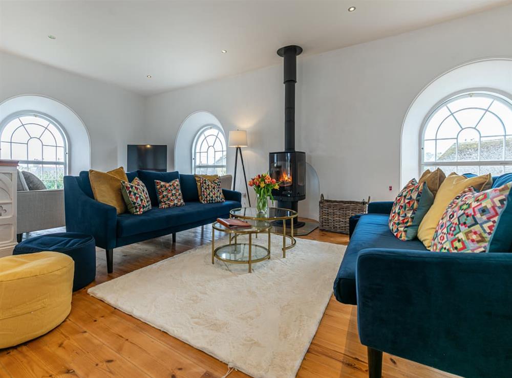 Living area at The Old Chapel in St Columb Minor, Cornwall