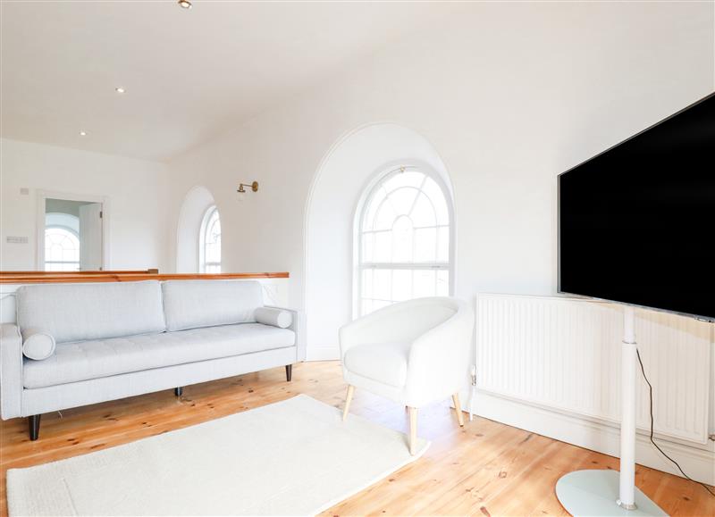 The living room at The Old Chapel, St Columb Minor