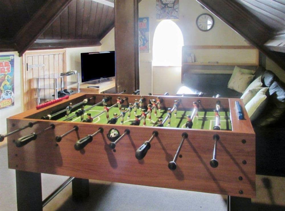 Entertaining games room at The Old Chapel in Thoralby, near Leyburn, North Yorkshire
