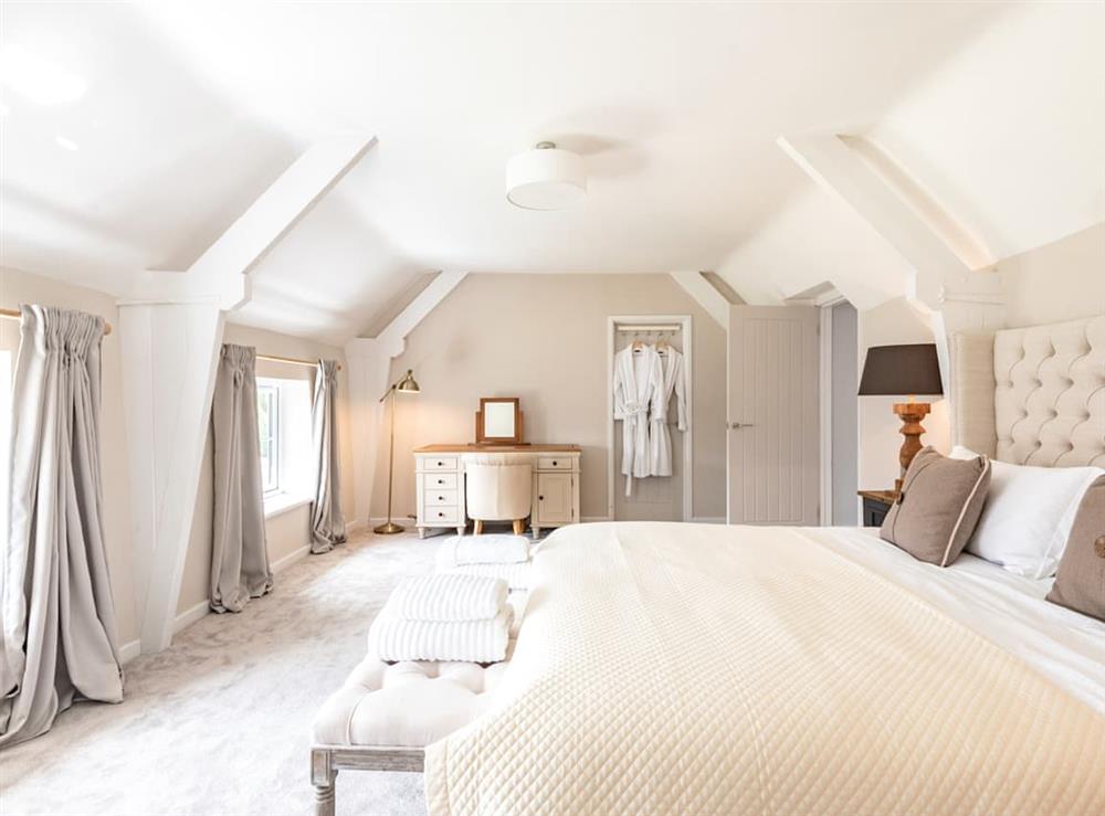Master bedroom at The Old Chequers in South Creake, Norfolk