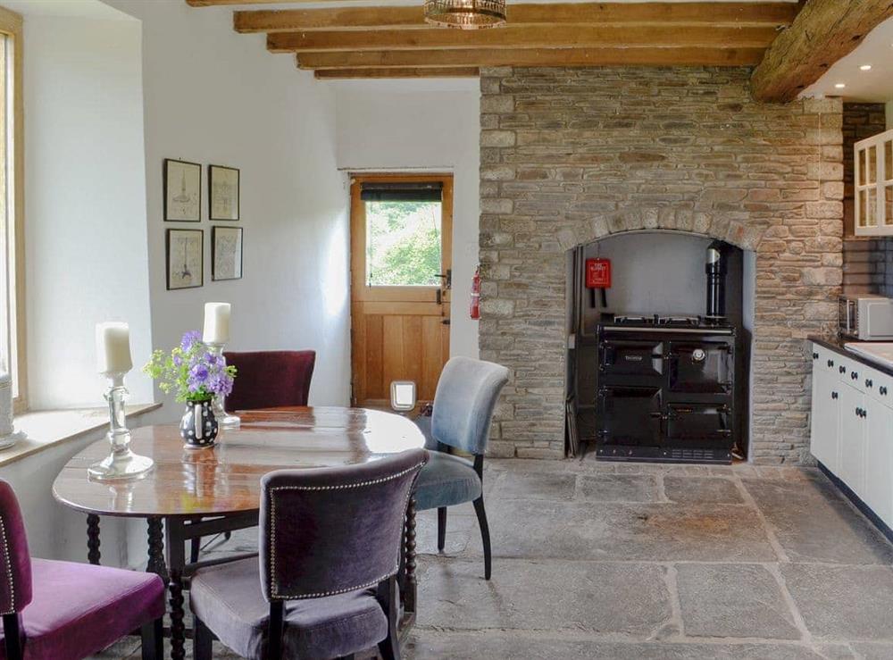 Charcterful kitchen/ dining room at The Old Cider Mill in Erwood, near Brecon, Powys