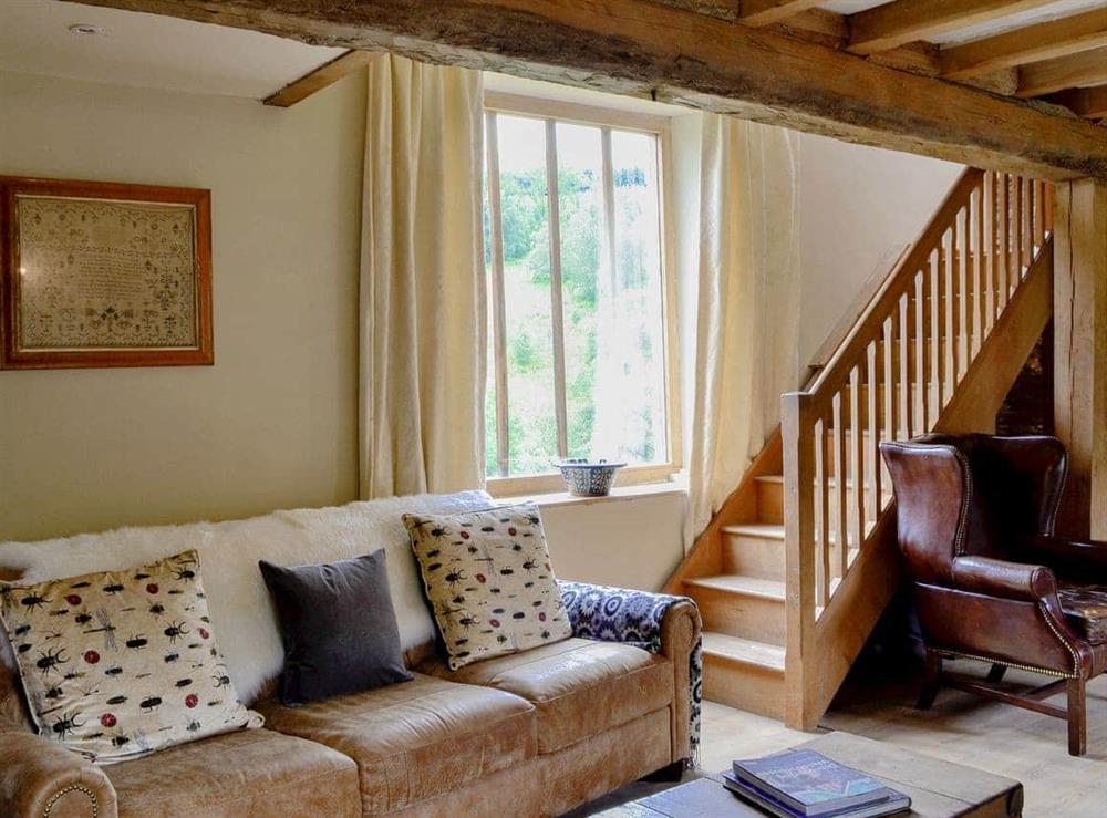 Comfortable living room at The Old Cider Mill in Erwood, near Brecon, Powys