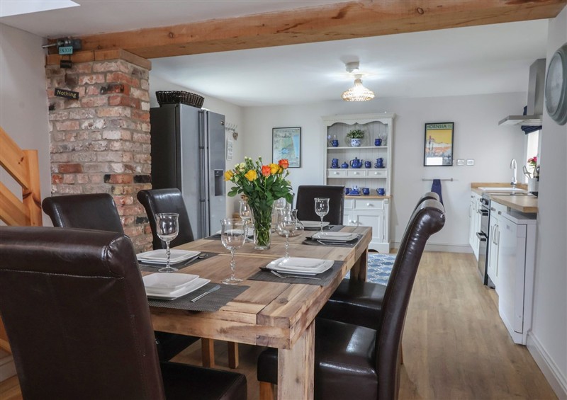 This is the dining room at The Old Coach House at The Vicarage, Mappleton near Hornsea
