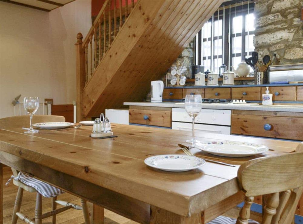 Convenient dining area at The Old Coach House  in Betws-yn-Rhos, near Abergele, Clwyd