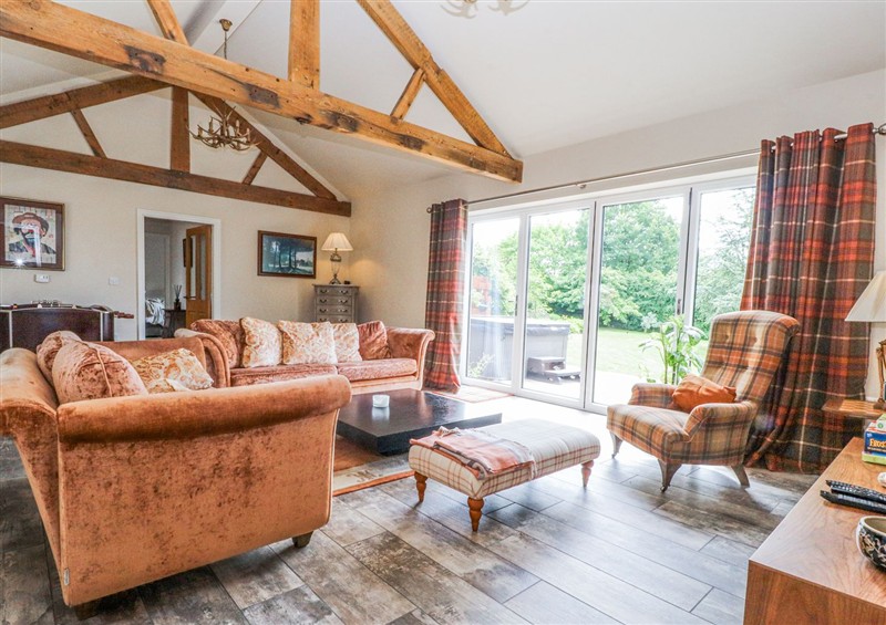 Relax in the living area at The Old Coach House, Bilsborrow