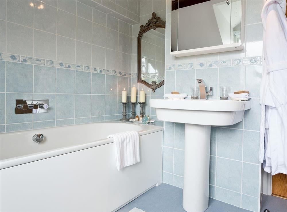 Elegant bathroom at The Old Coach House in Colyton, near Honiton, Devon