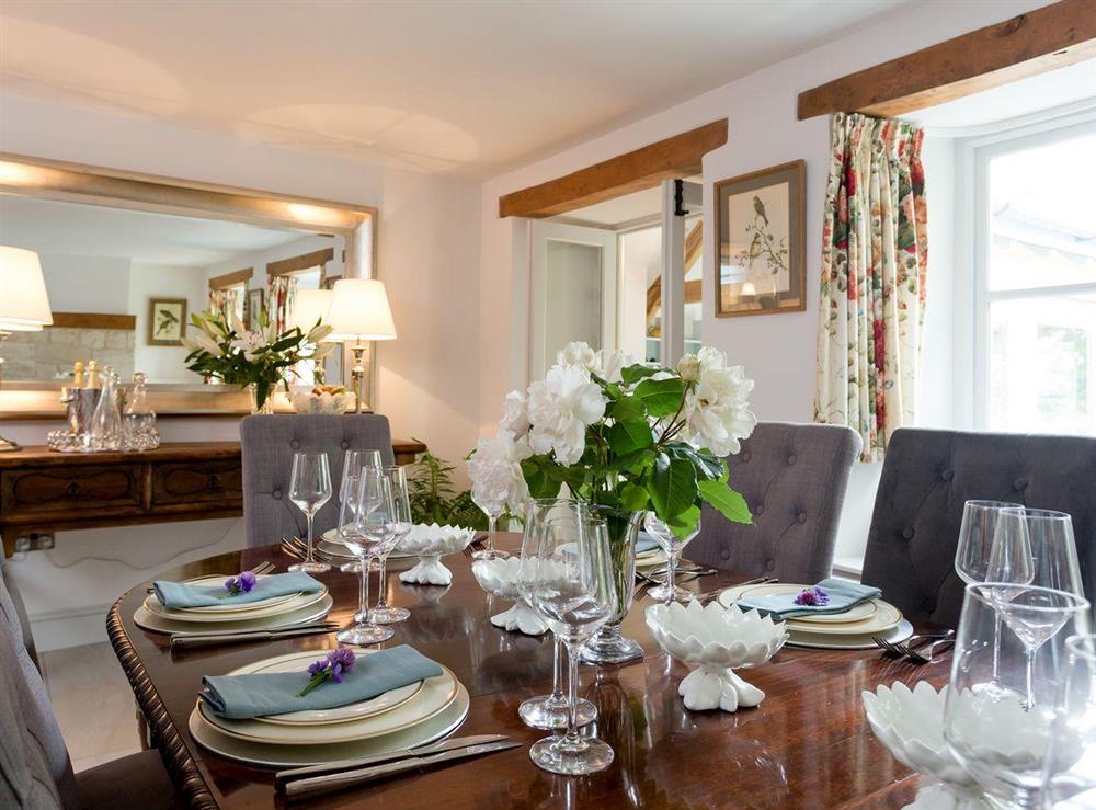 Exquisite dining room (photo 2) at The Old Coach House in Colyton, near Honiton, Devon