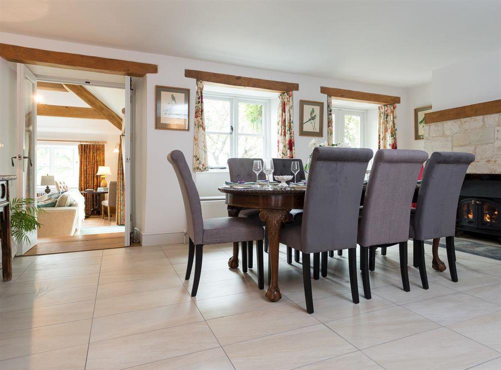 Exquisite dining room at The Old Coach House in Colyton, near Honiton, Devon