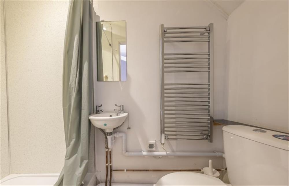 Bedroom three ensuite shower and WC at The Old Coach House, Congham near Kings Lynn