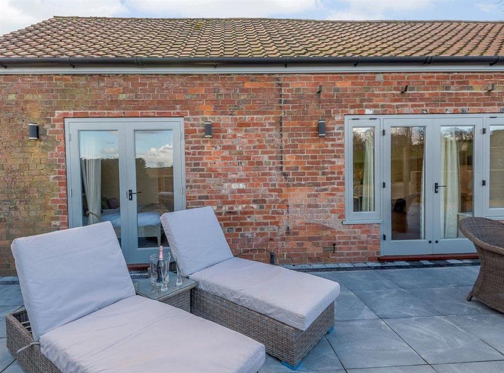 Patio at The Old Coach House in East Keal, Lincolnshire