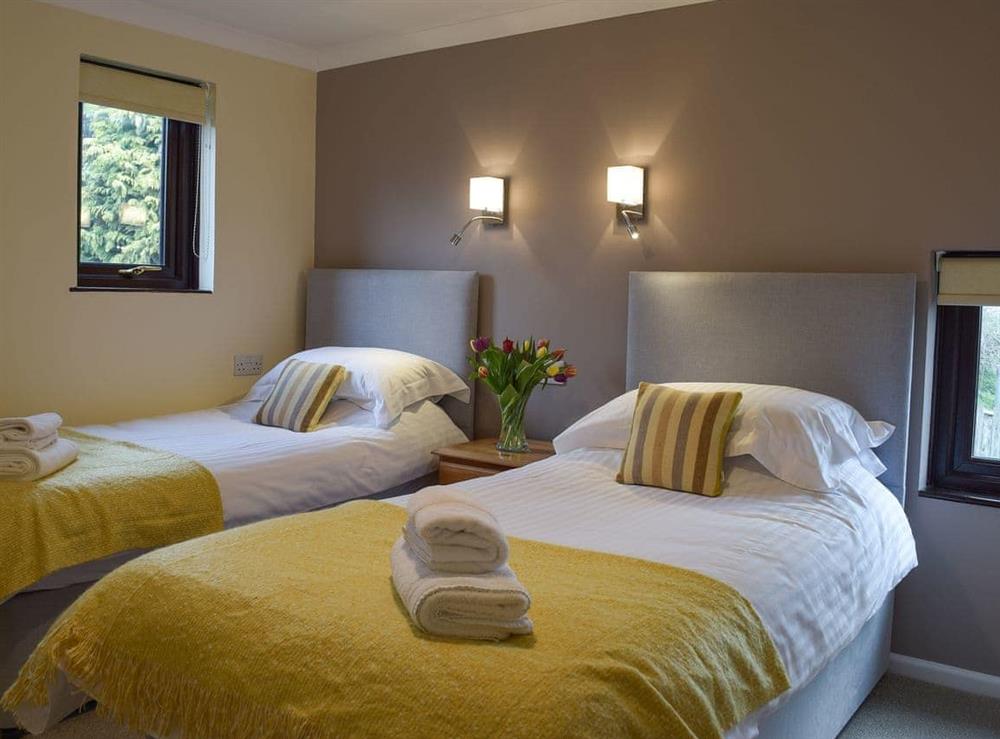Twin bedroom at The Old Coach House in Hayscastle, Dyfed