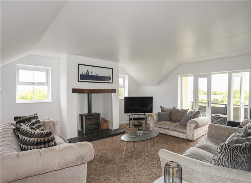 Enjoy the living room at The Old Coal Yard, Cemaes Bay
