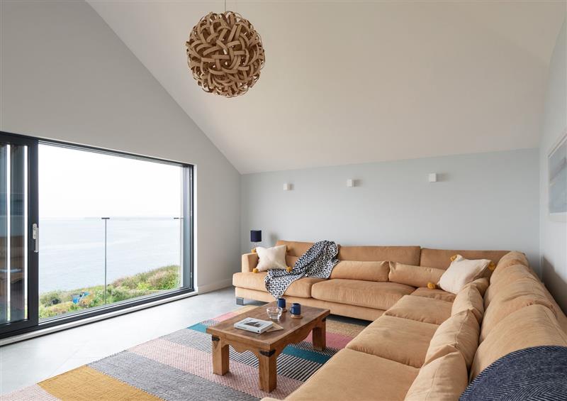 The living room at The Old Coastguard Lookout, Port Isaac