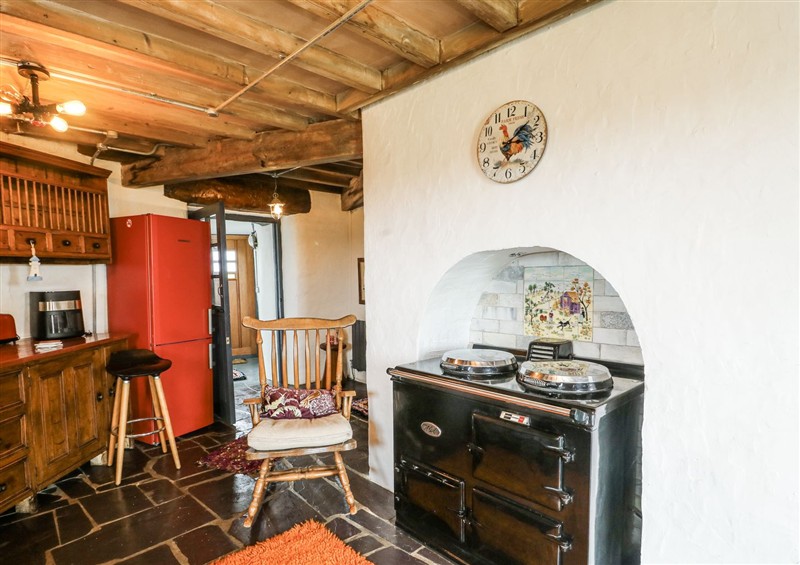 This is the kitchen at The Old Cornmill, Cemaes Bay