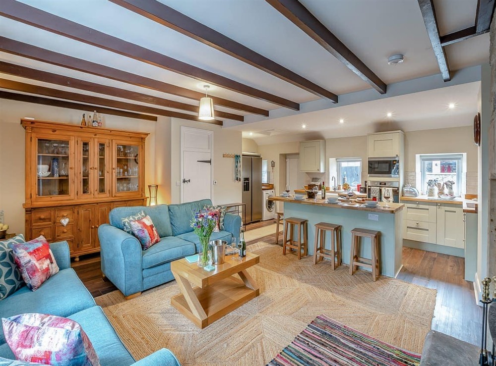 Open plan living space (photo 3) at The Old Cottage in Beadnell, Northumberland