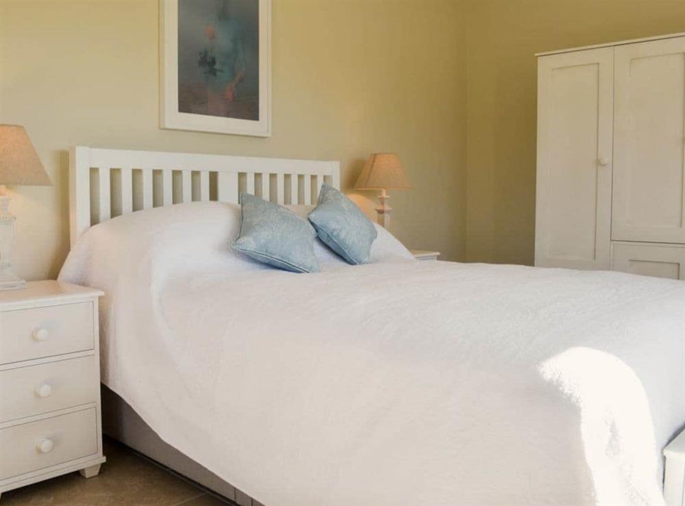 Double bedroom at The Old Cowshed in Hornblotton, near Glastonbury, Somerset