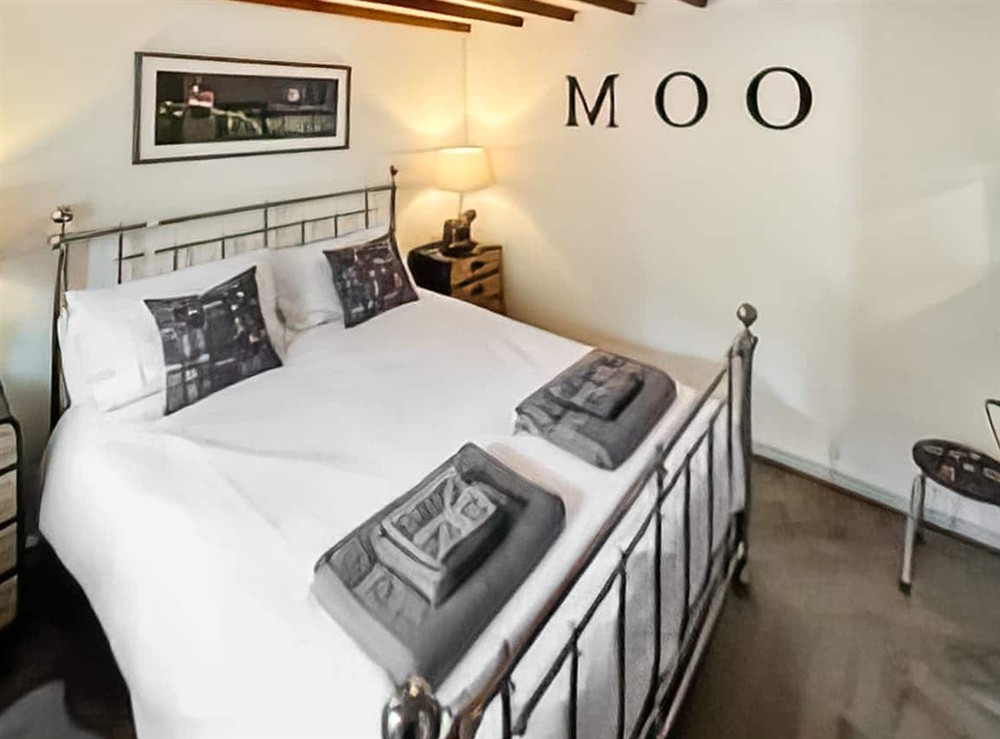 Double bedroom at The Old Cowsheds 1 in Cribyn, Lampeter, Dyfed
