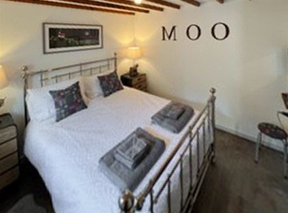 Double bedroom at The Old Cowsheds 2 in Cribyn, Lampeter, Dyfed