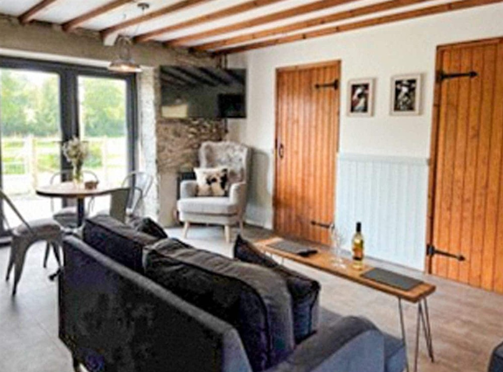 Living area at The Old Cowsheds 2 in Cribyn, Lampeter, Dyfed
