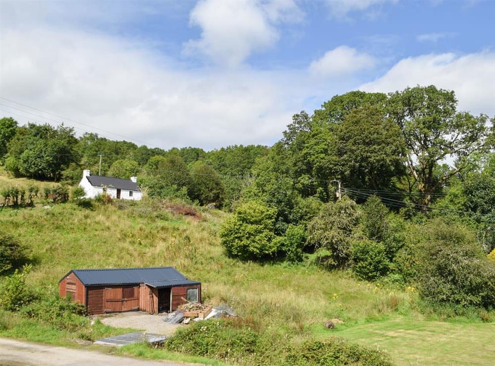 The holiday home’s elvated location affords spectacular views at The Old Croft House in Strontian, Argyll
