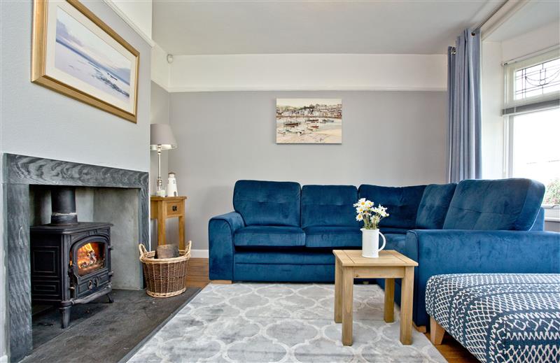 Enjoy the living room at The Old Dairy, Cornwall