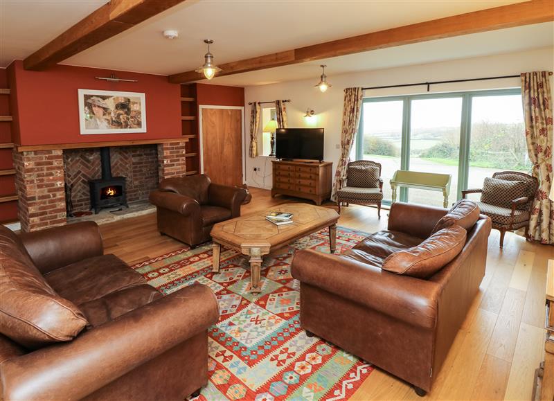 Enjoy the living room at The Old Dairy, Wroxall near Ventnor