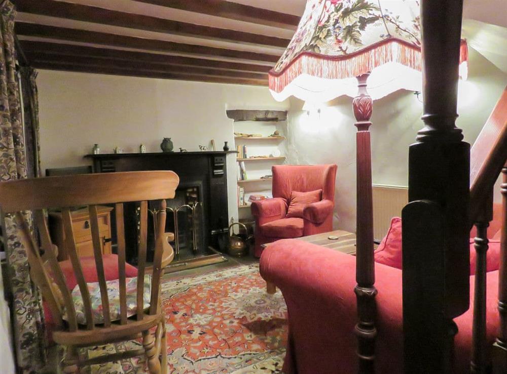 Cosy and relaxing living room at The Old Dairy in Youlgreave, near Bakewell, Derbyshire