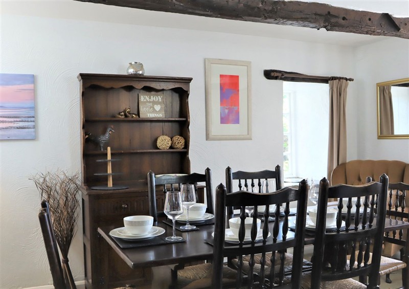 Dining room at The Old Farmhouse at Brackenthwaite Farm, Yealand Redmayne near Arnside
