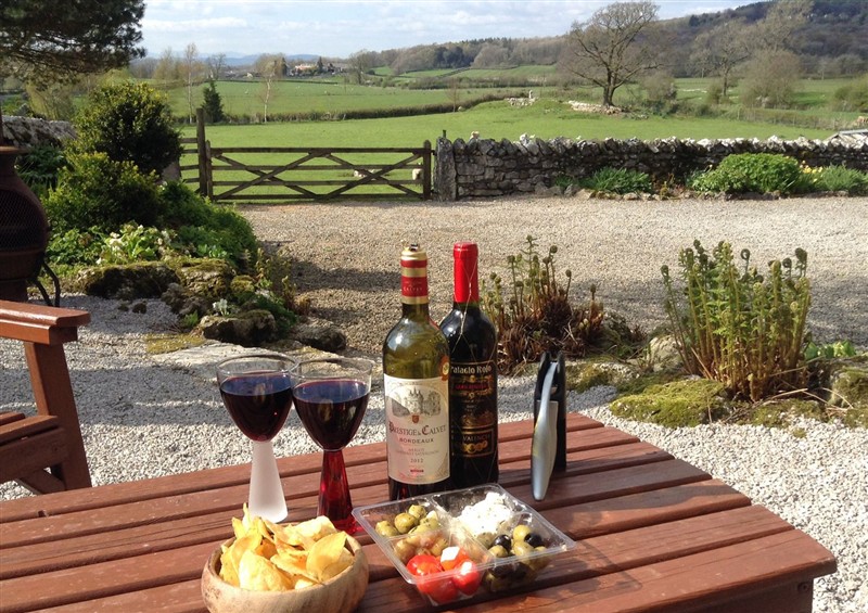 Enjoy the garden at The Old Farmhouse at Brackenthwaite Farm, Yealand Redmayne near Arnside