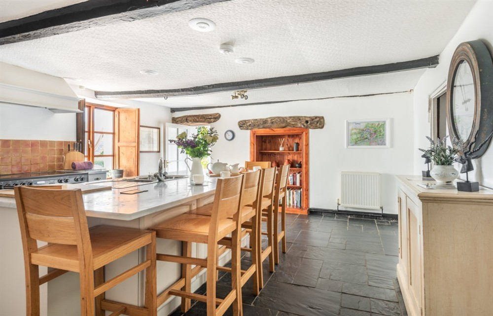 The kitchen (photo 3) at The Old Farmhouse in Combe Martin
