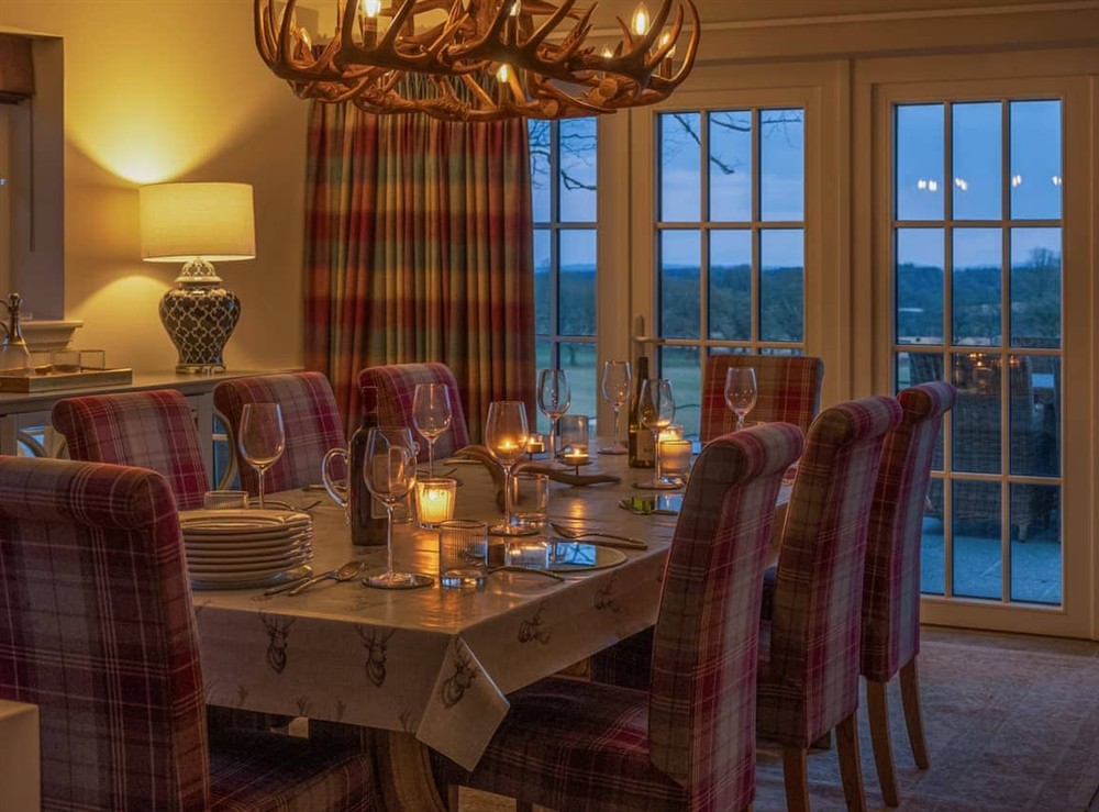 Dining Area at The Old Farmhouse in Logiealmond, near Crieff, Perthshire