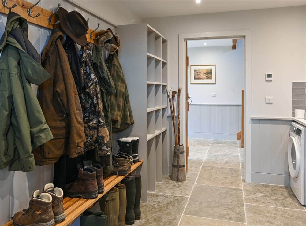 Utility room at The Old Farmhouse in Logiealmond, near Crieff, Perthshire