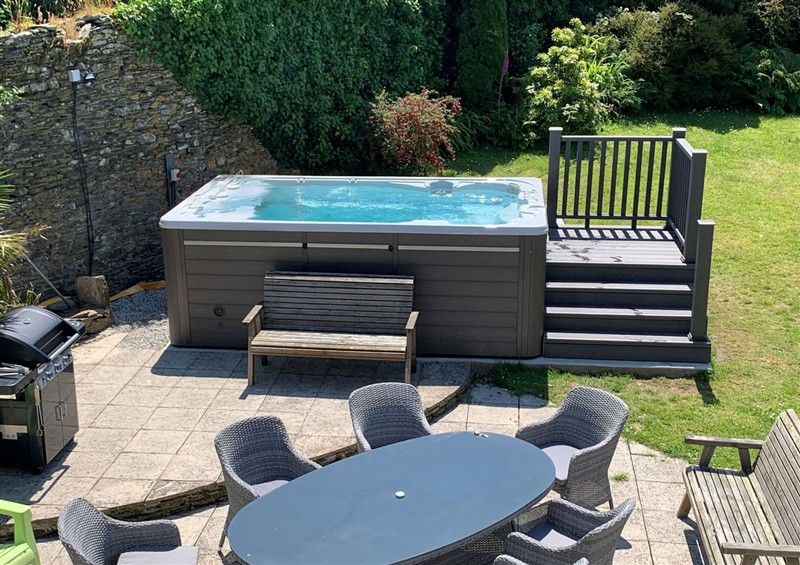 The swimming pool at The Old Farmhouse, near Pelynt