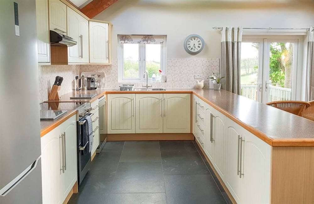 Kitchen area at The Old Farmhouse in Wadebridge, Cornwall