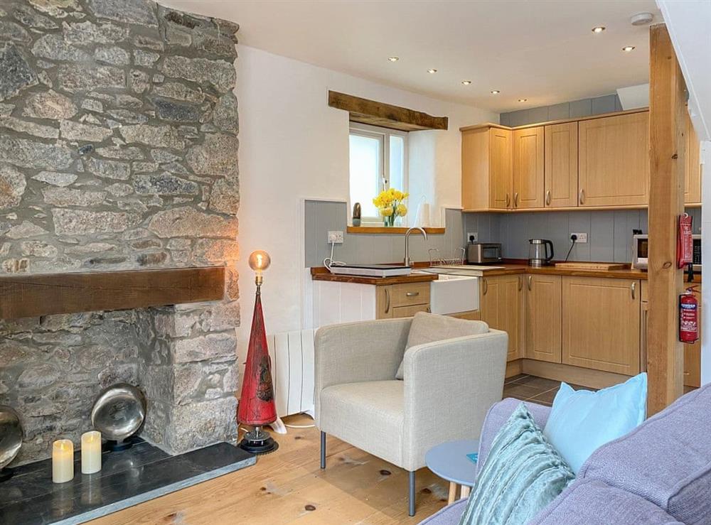 Open plan living space at The Old Fire Station in Ivybridge, Devon
