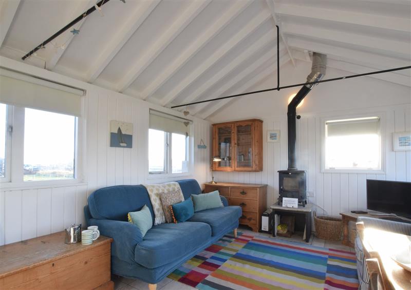 Enjoy the living room at The Old Fishermans Hut, Southwold