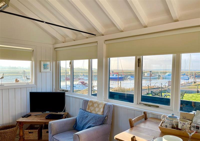This is the living room at The Old Fishermans Hut, Southwold