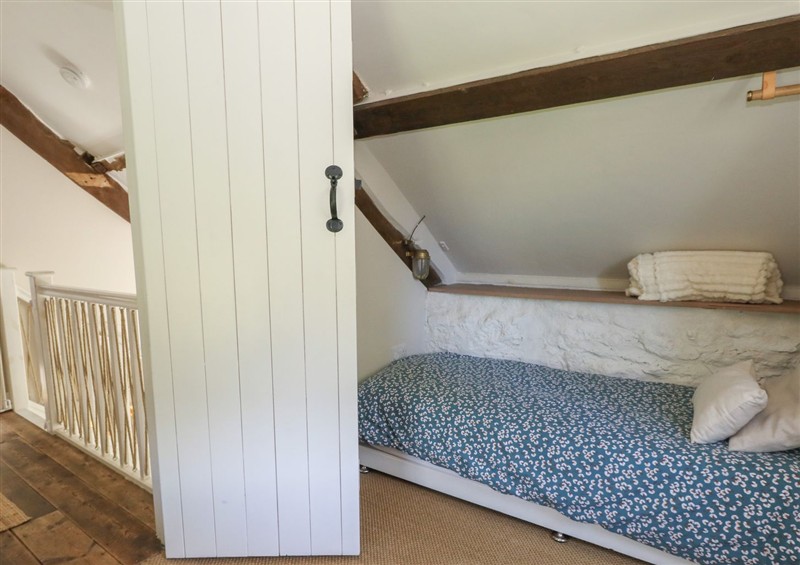 One of the bedrooms at The Old Flax Shop, Bridport