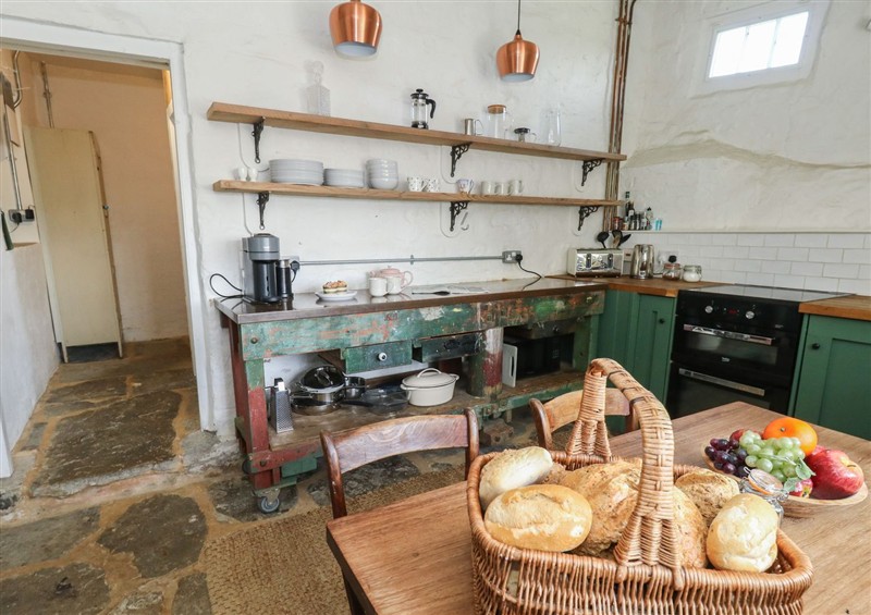 The kitchen at The Old Flax Shop, Bridport