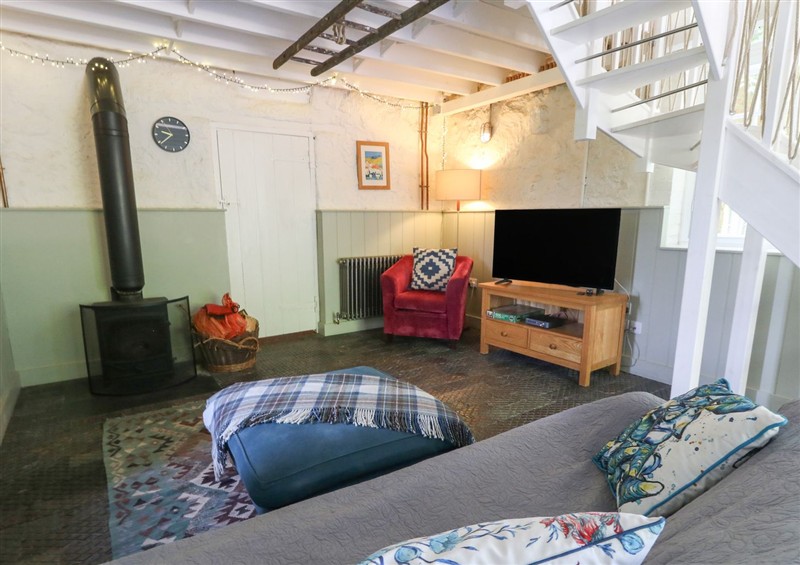 The living room at The Old Flax Shop, Bridport