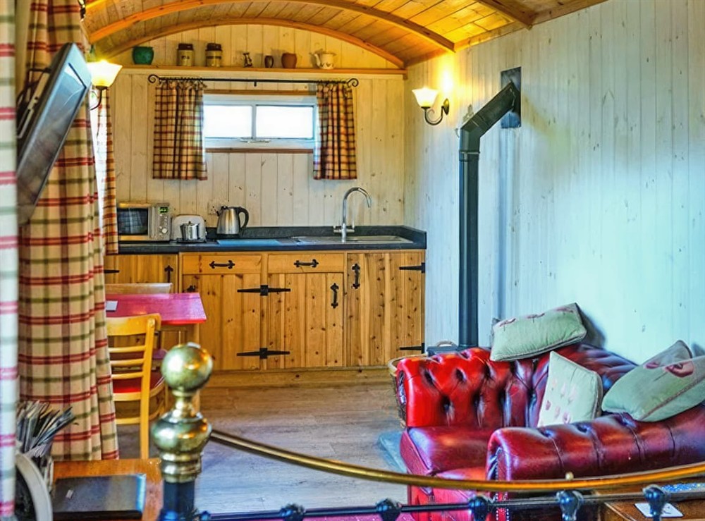 Open plan living space at The Old Forge Barn in Shrewsbury, Shropshire