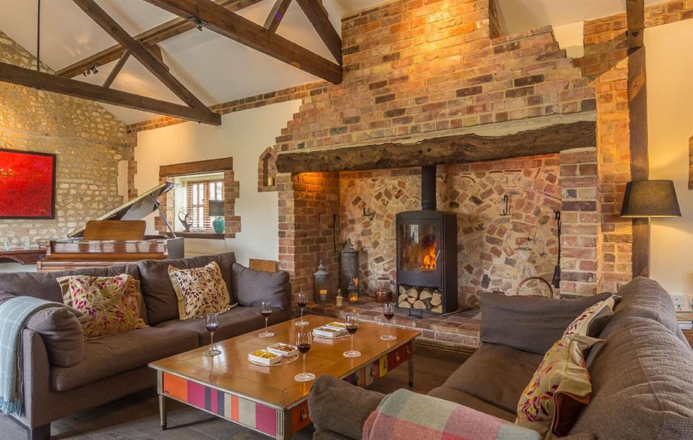 Sitting room with wood burning stove