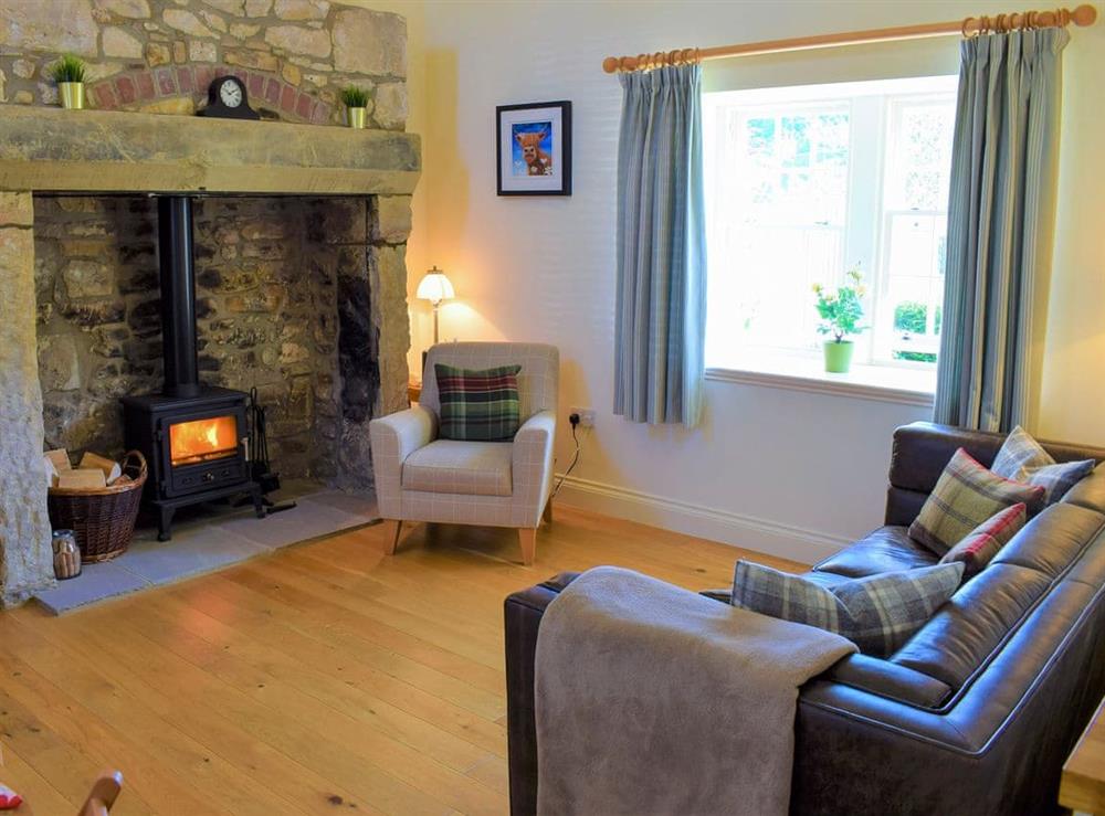 Living area at The Old Frame House in Rock, Northumberland