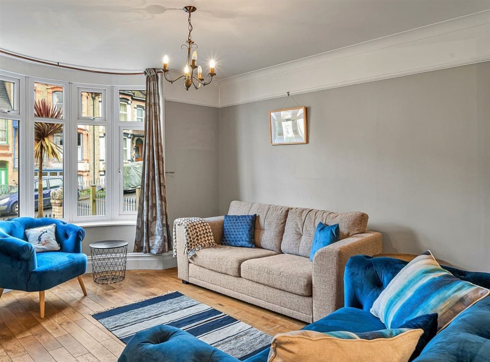 Living area at The Old Grain Store in Ilfracombe, Devon