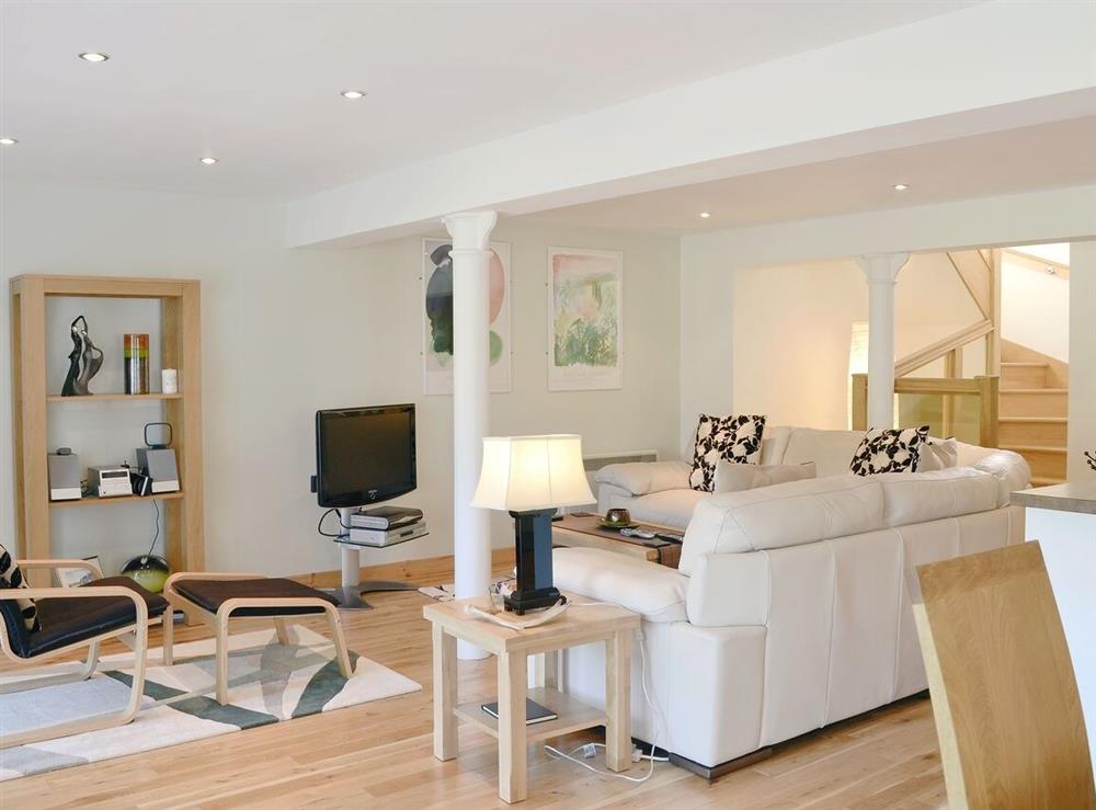 Open plan living/dining room/kitchen at The Old Granary in Ballindalloch, Banffshire