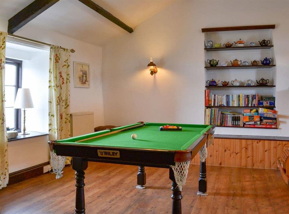 Games area at The Old Granary in Launcells, near Bude, Cornwall