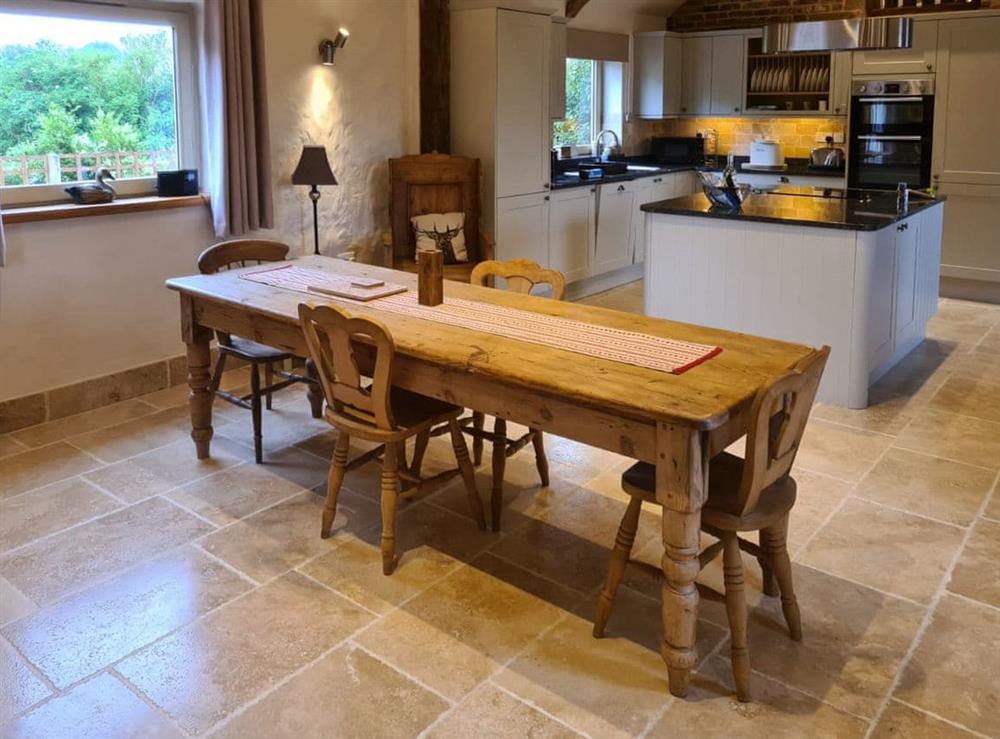 Elegant dining area at The Old Granary in Sloothby, near Alford, Lincolnshire